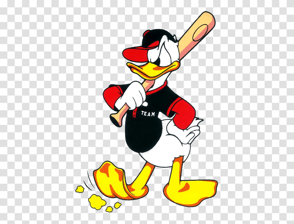 Donald Duck Clipart Baseball, Bird, Animal, Person, Human Transparent Png