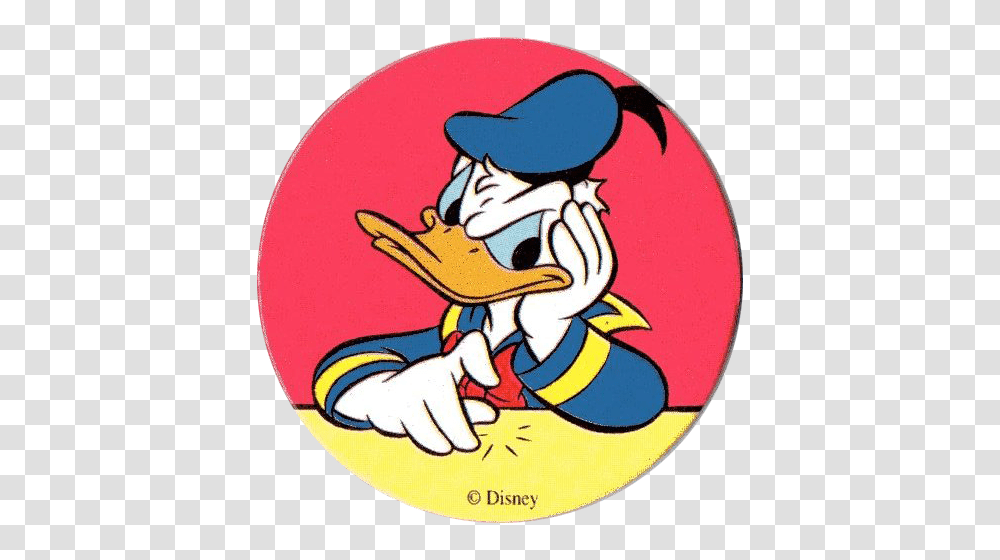 Donald Duck Clipart Impatient, Logo, Trademark, Badge Transparent Png