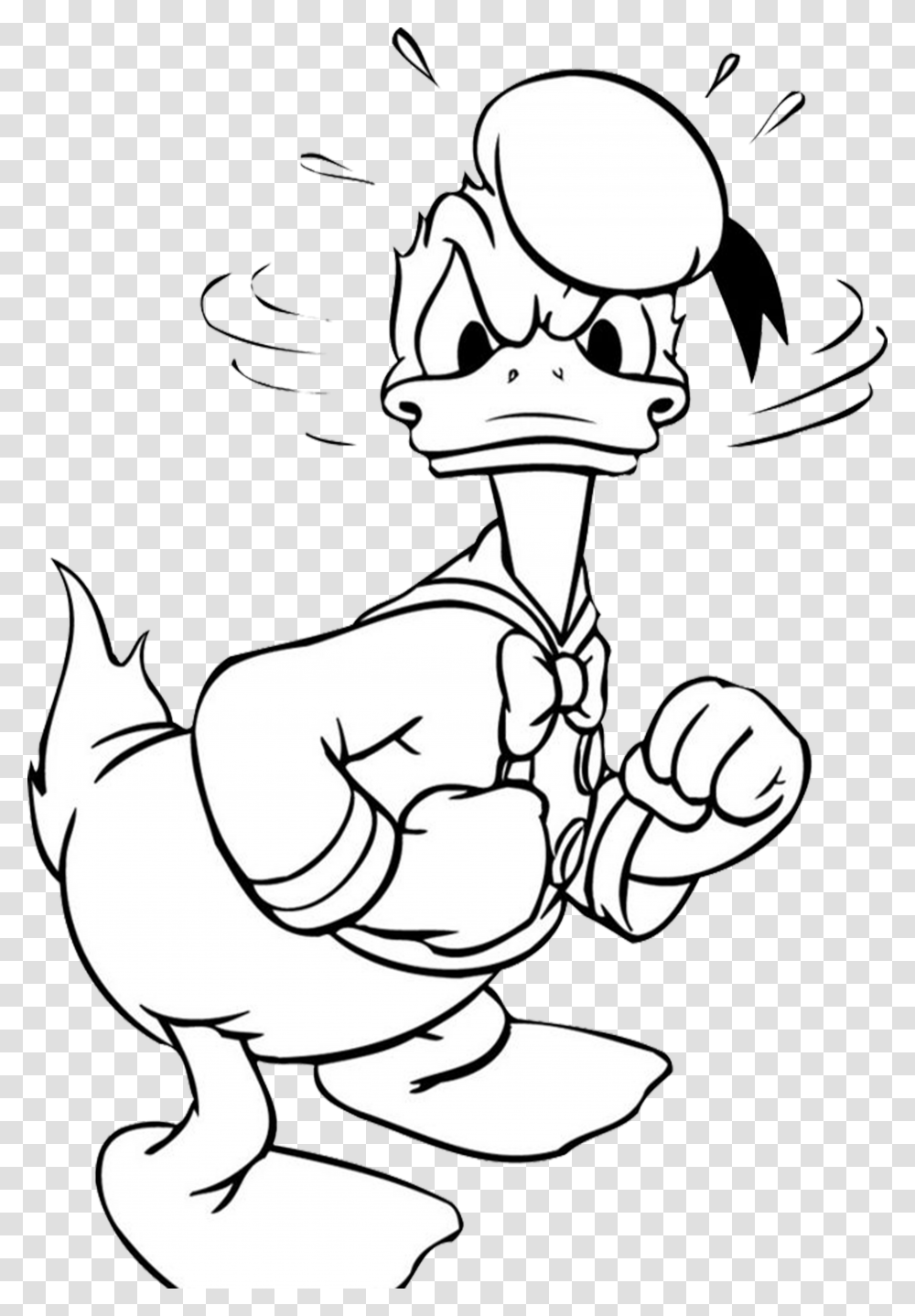 Donald Duck Coloring Pages, Drawing, Sunglasses, Accessories Transparent Png