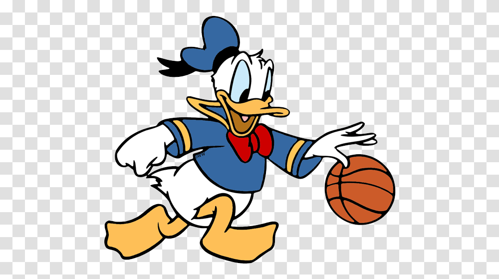 Donald Duck Comic Disney Donald Duck With Basketball Transparent Png