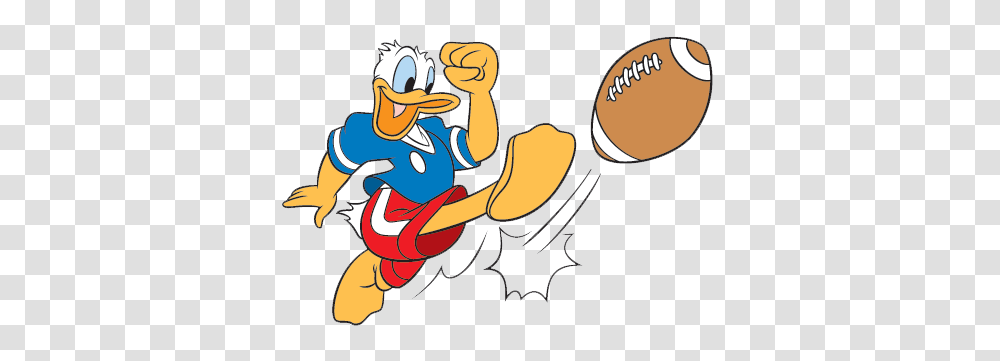 Donald Duck Football Clipart Clip Art Images, Animal, Bird, Leisure Activities Transparent Png