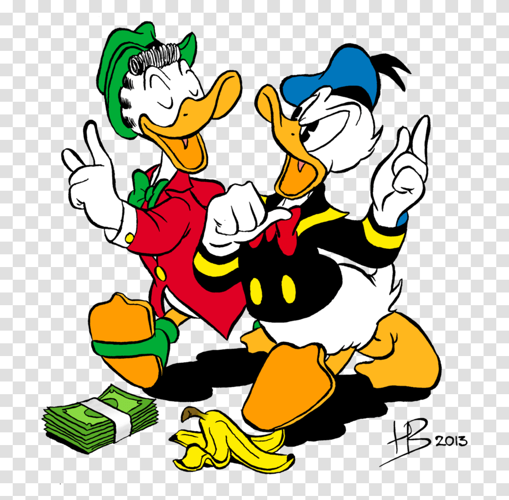Donald Duck Image Donald Duck And Gladstone Gander, Person, Performer Transparent Png