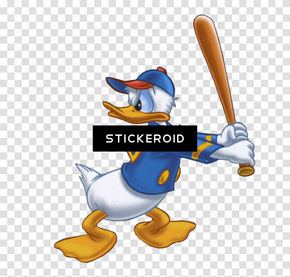 Donald Duck Playing Baseball Donald Duck Softball, Sport, Sports, Team Sport, Ballplayer Transparent Png