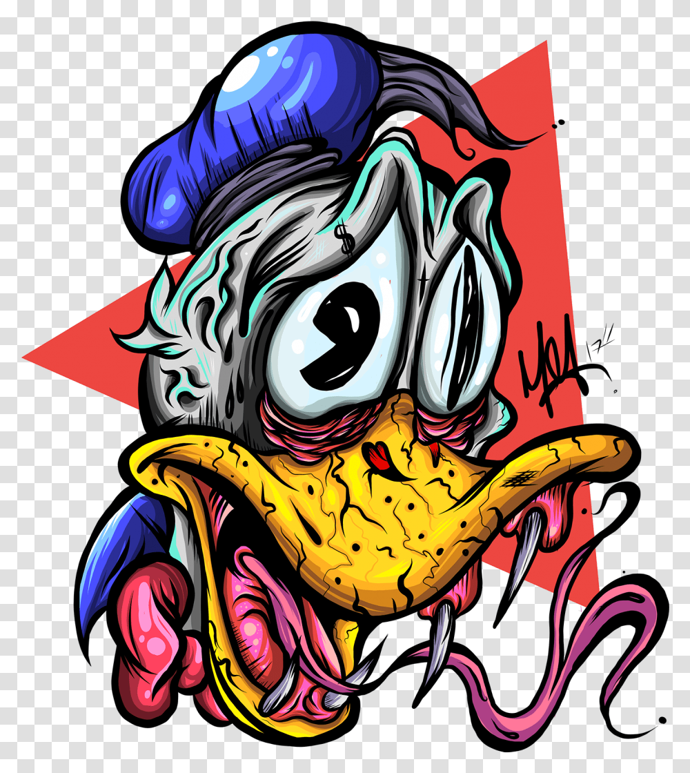 Donald Thug Life Art, Graphics, Modern Art, Text, Drawing Transparent Png