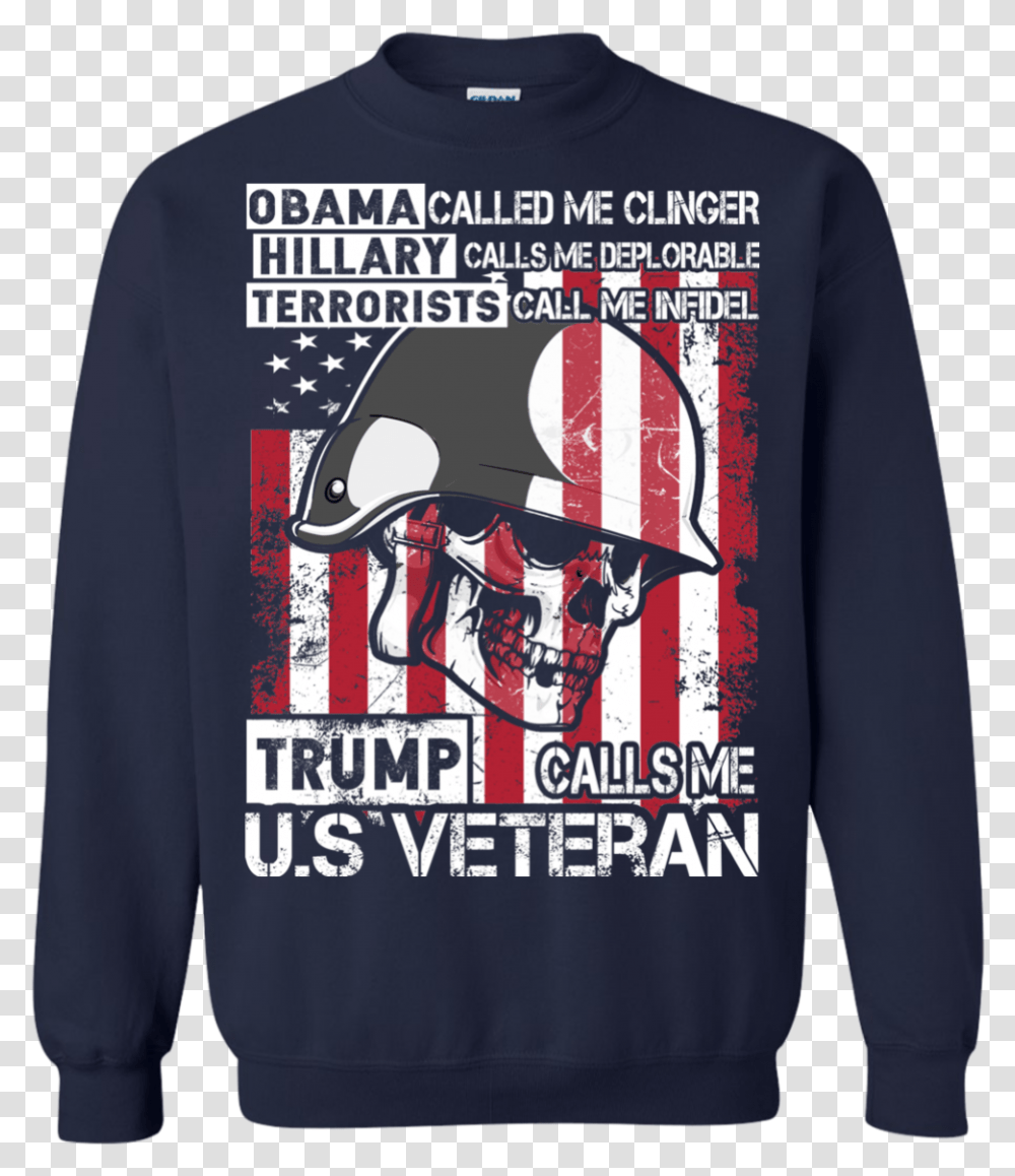 Donald Trump 2016 Make America Great Again Veterans Against Obama Shirt, Apparel, Sleeve, Long Sleeve Transparent Png