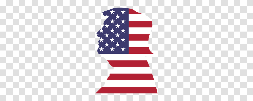 Donald Trump Person, Flag, American Flag Transparent Png