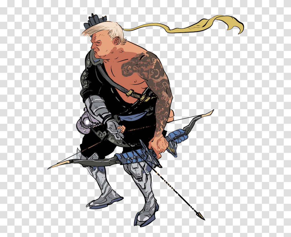Donald Trump As Hanzo From The Hit Blizzard Video Game Trump Hanzo, Person, Ninja, People Transparent Png