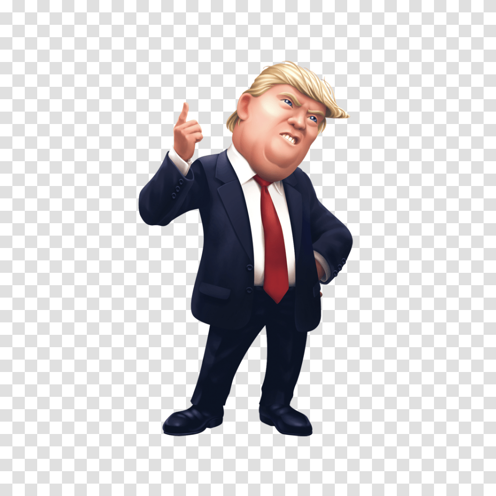 Donald Trump Cartoon Donald Trump Cartoon Full Size Make Christmas Great Again, Tie, Accessories, Person, Clothing Transparent Png
