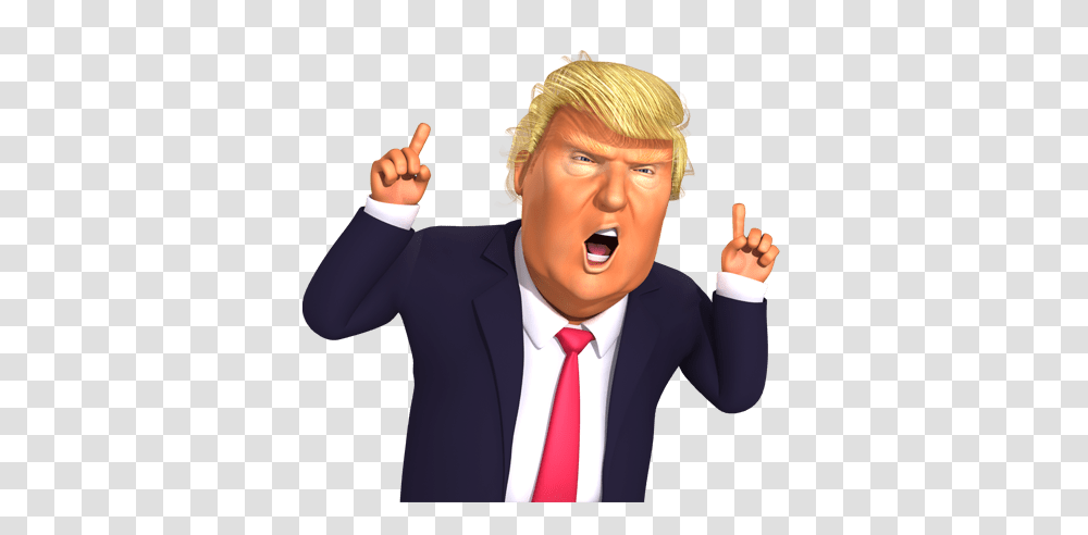 Donald Trump Character, Tie, Accessories, Person, Audience Transparent Png