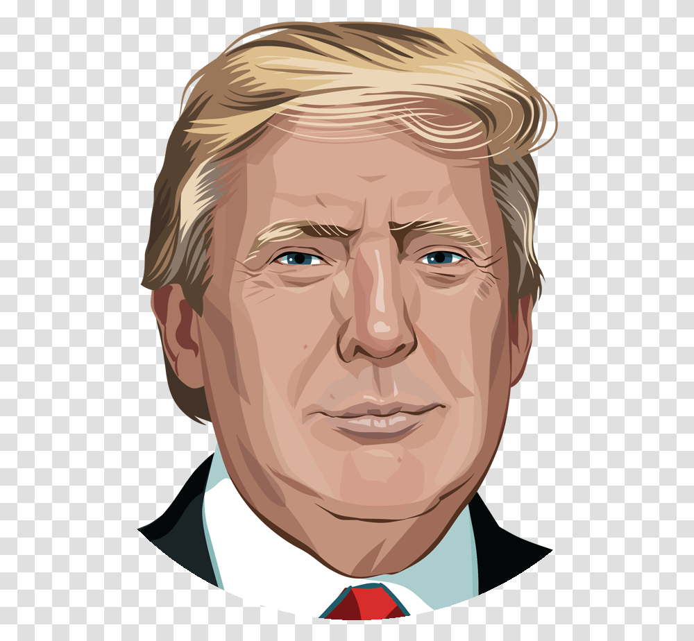 Donald Trump Clipart Cartoon, Face, Person, Human, Head Transparent Png