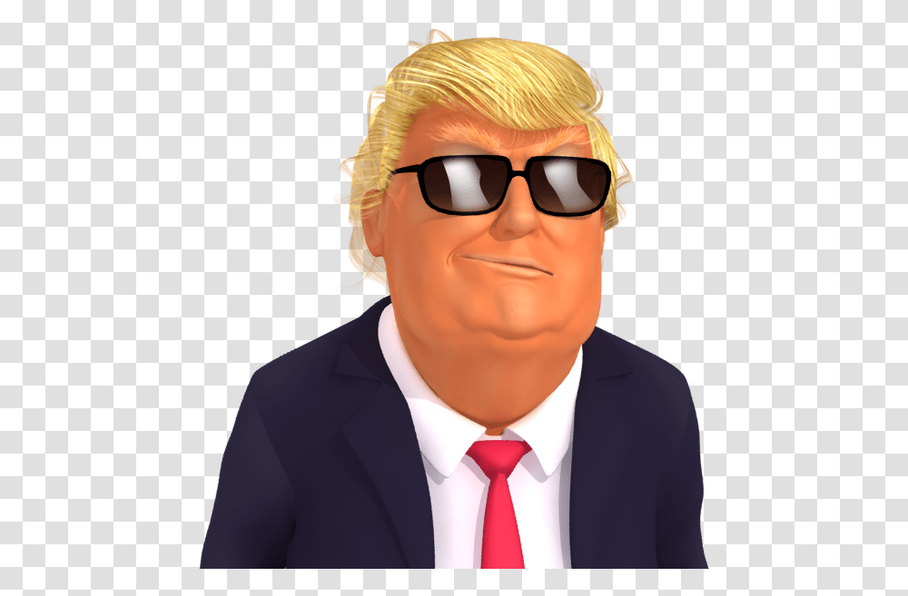 Donald Trump Doing Hype, Tie, Accessories, Accessory, Sunglasses Transparent Png