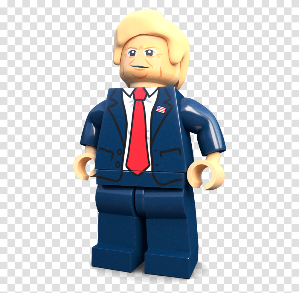 Donald Trump Donald Trump Lego Figure, Tie, Accessories, Accessory, Toy Transparent Png