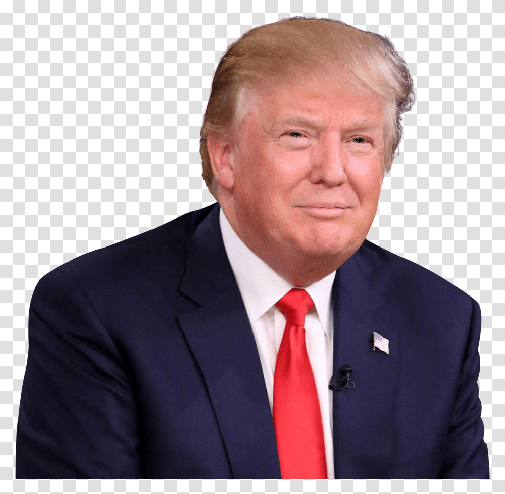 Donald Trump Face Image Donald Trump Happy Birthday Card, Tie, Accessories, Suit, Person Transparent Png
