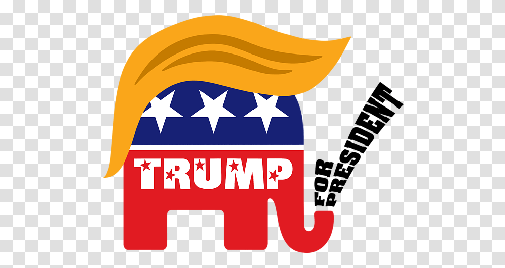 Donald Trump For President Gop Elephant Hair T Shirt For Sale, Logo, Label Transparent Png