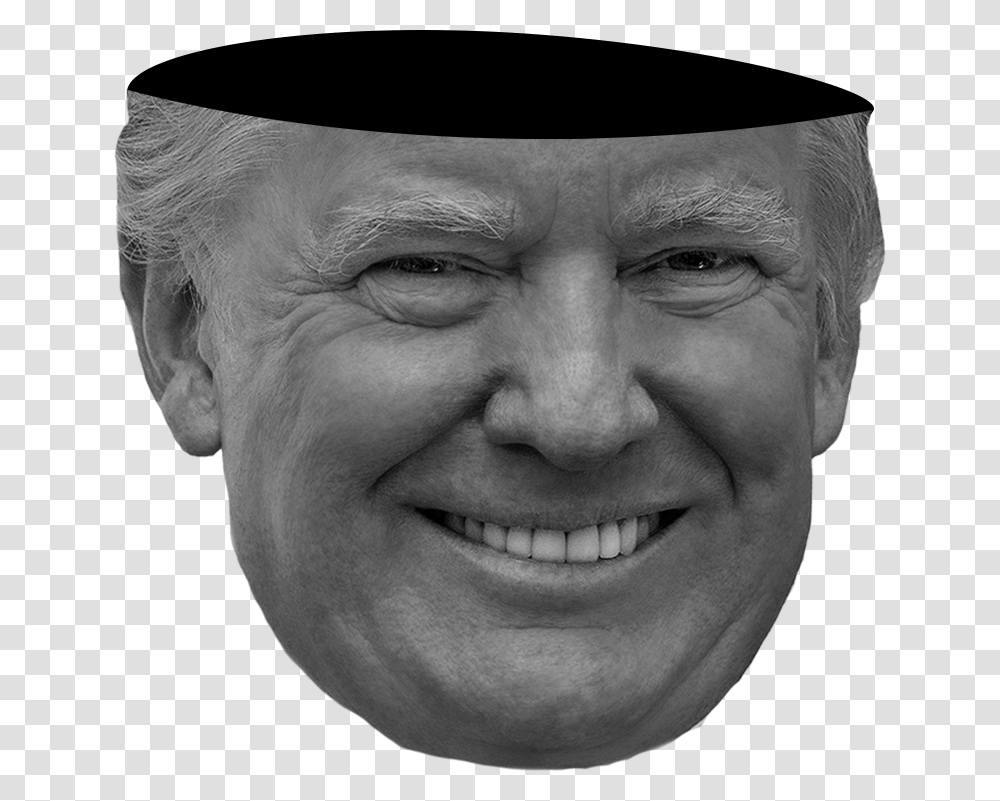 Donald Trump Head Donald J. Trump 2017, Face, Person, Smile, Portrait Transparent Png