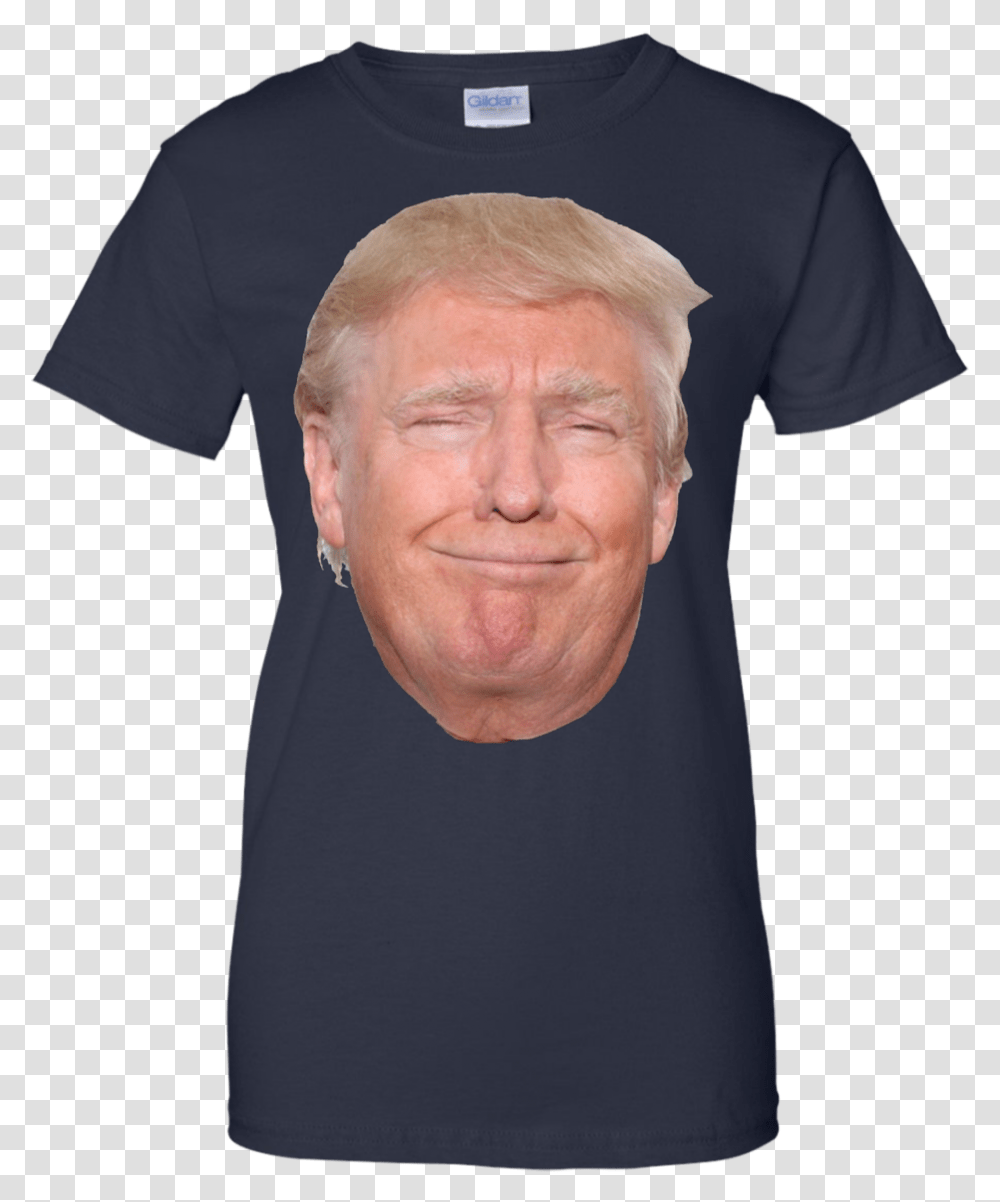 Donald Trump Head Funny Smiling Face T Shirt T Shirt, Person, T-Shirt, Man Transparent Png