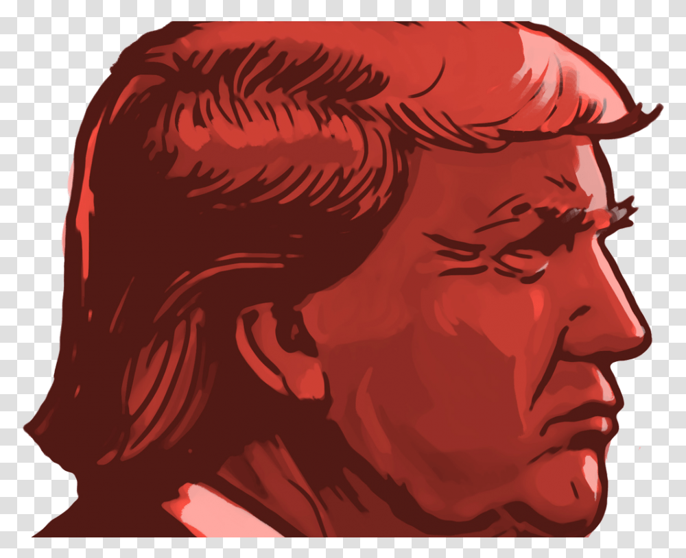 Donald Trump Head Trump Cartoon, Face, Drawing, Portrait, Photography Transparent Png