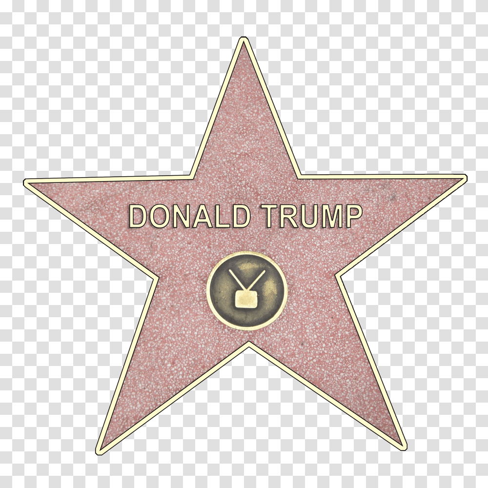 Donald Trump Hollywood Star Sticker Hollywood Transparent Png