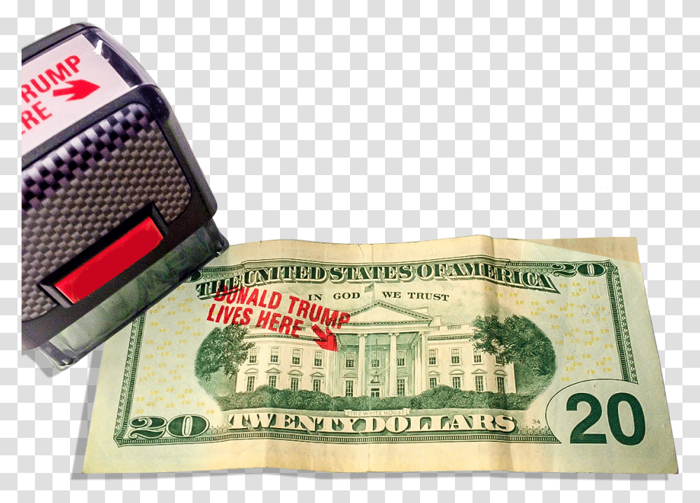 Donald Trump Lives Here Stamp, Money, Dollar Transparent Png