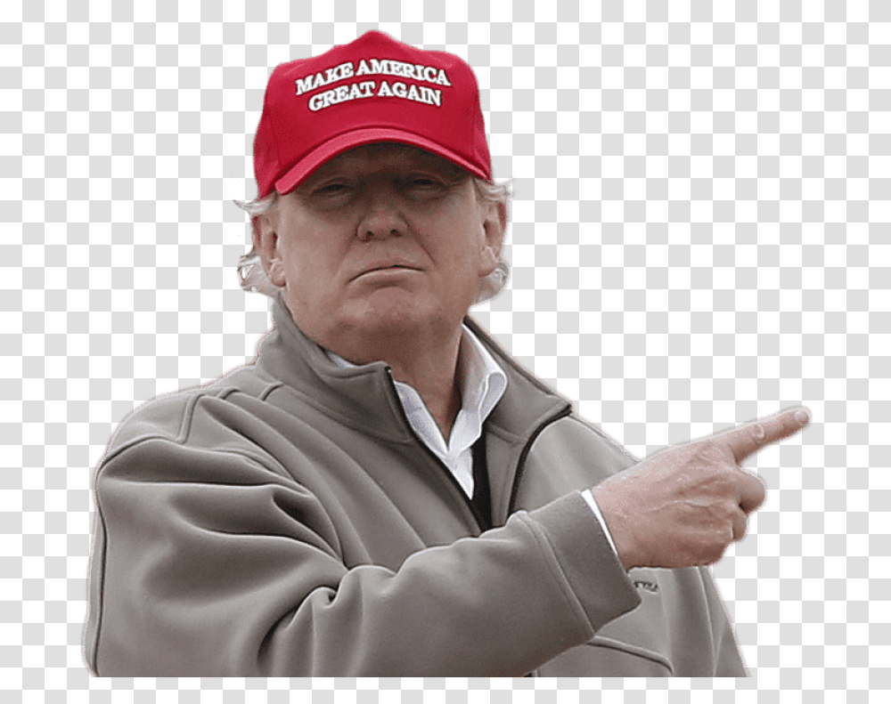 Donald Trump Make America Great Again Avocado Border Crisis Meme, Person, Human, Apparel Transparent Png
