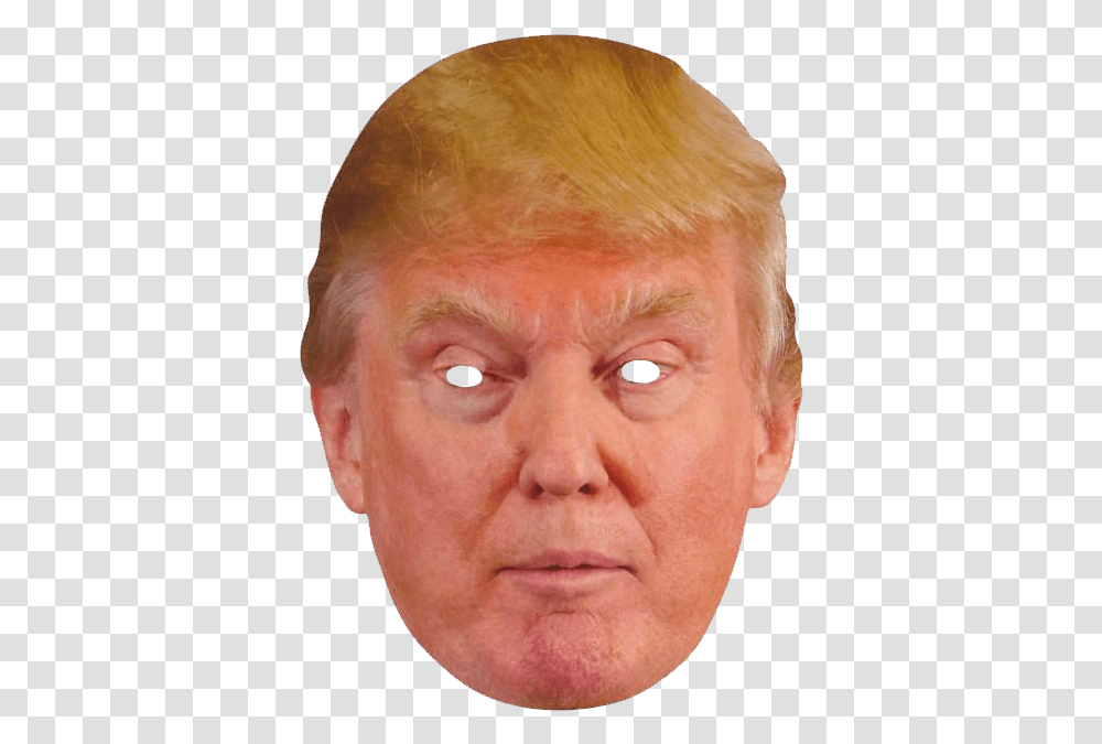 Donald Trump Mask Clip Arts Printable Trump Face Mask, Person, Human, Head, Frown Transparent Png