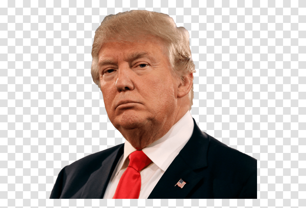 Donald Trump New York Crack Heads, Face, Person, Human, Tie Transparent Png