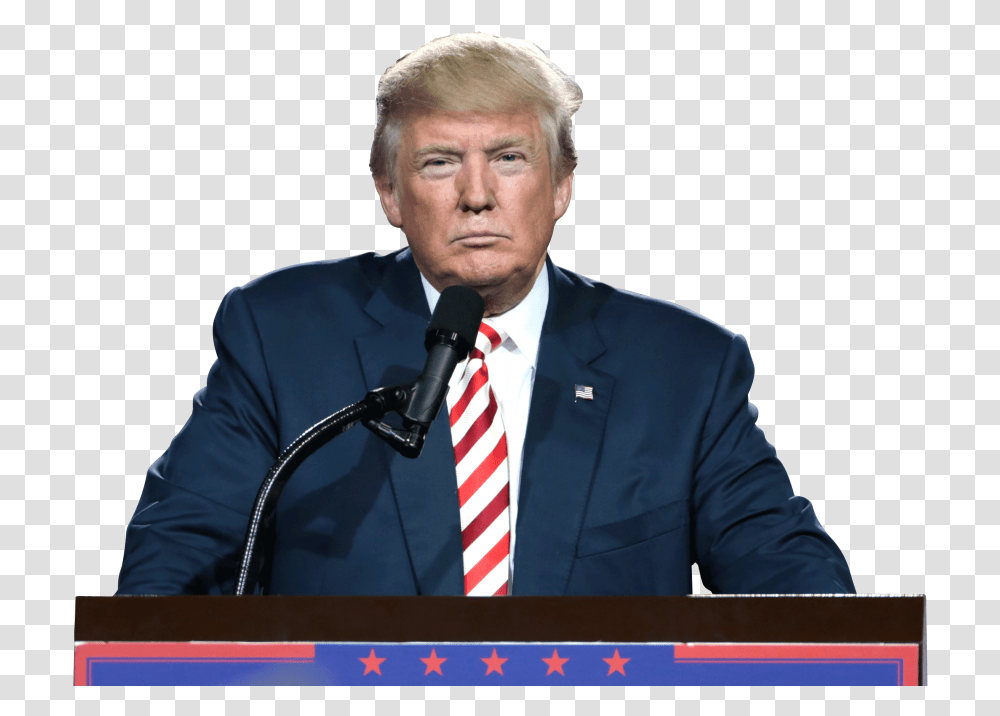 Donald Trump, Person, Suit, Audience, Crowd Transparent Png