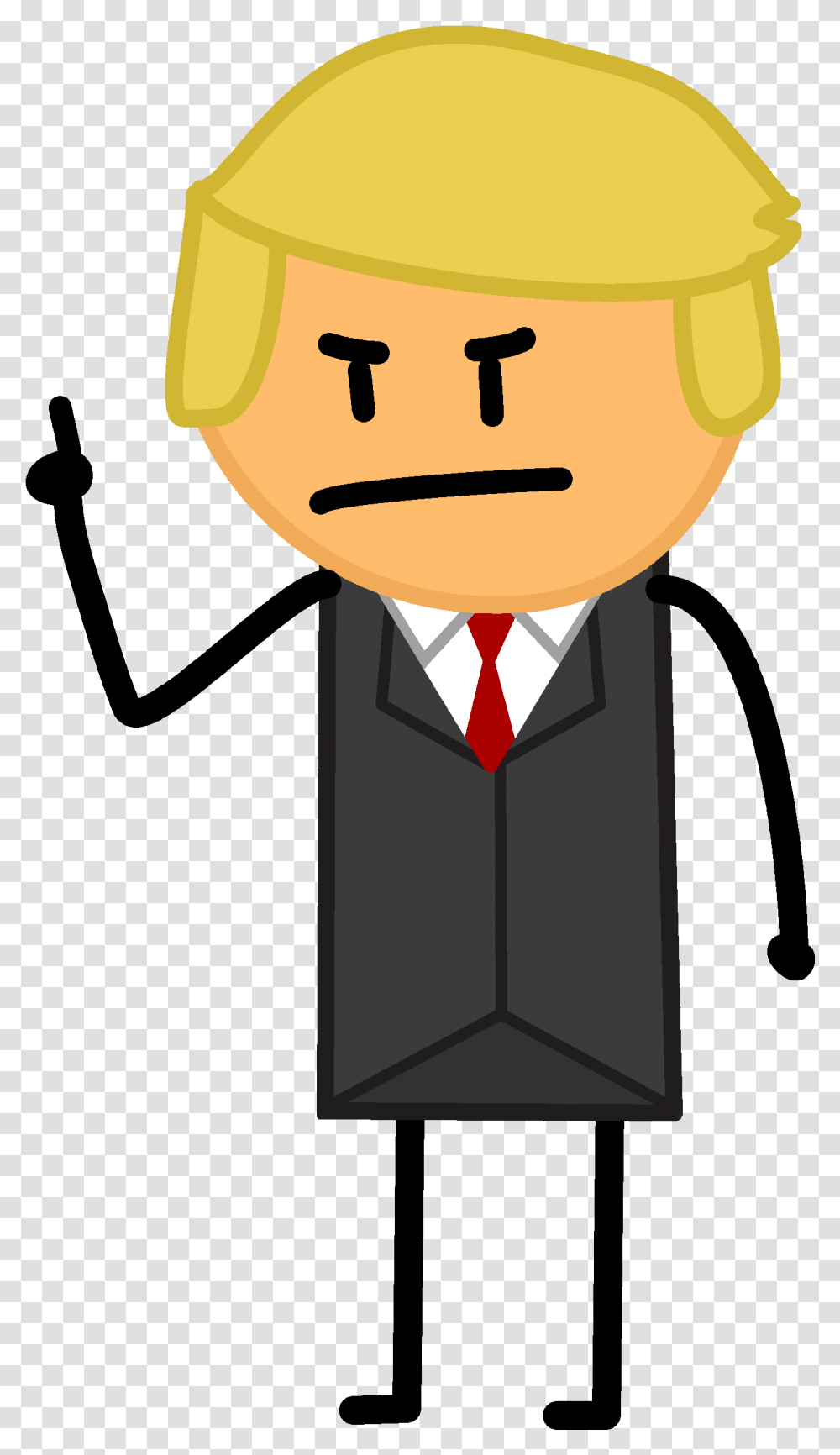 Donald Trump Pic Cartoon, Tie, Accessories, Suit, Overcoat Transparent Png