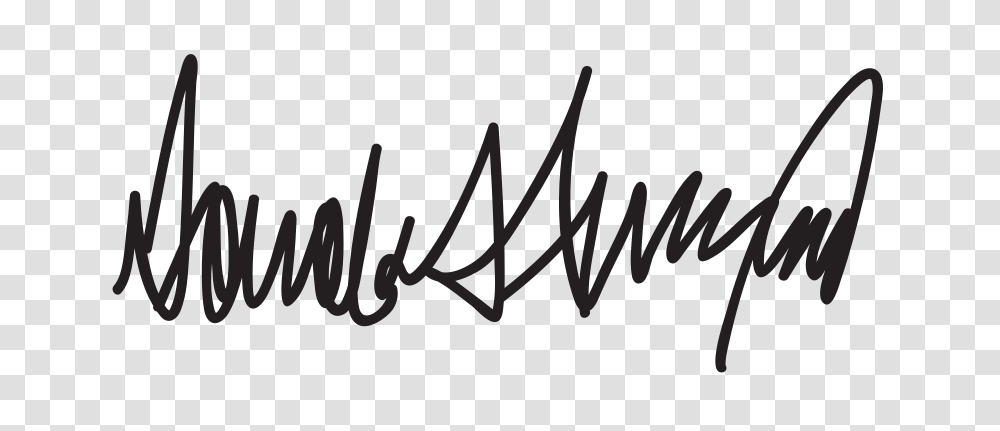 Donald Trump Signature, Handwriting, Calligraphy, Label Transparent Png