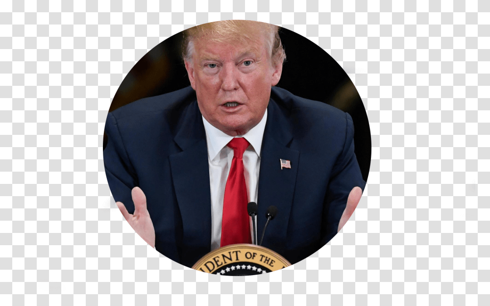 Donald Trump, Tie, Accessories, Person, Crowd Transparent Png