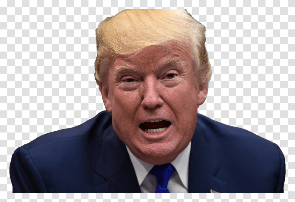 Donald Trump, Tie, Suit, Person, Face Transparent Png