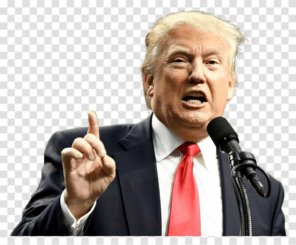 Donald Trump Waving Finger, Tie, Accessories, Audience, Crowd Transparent Png
