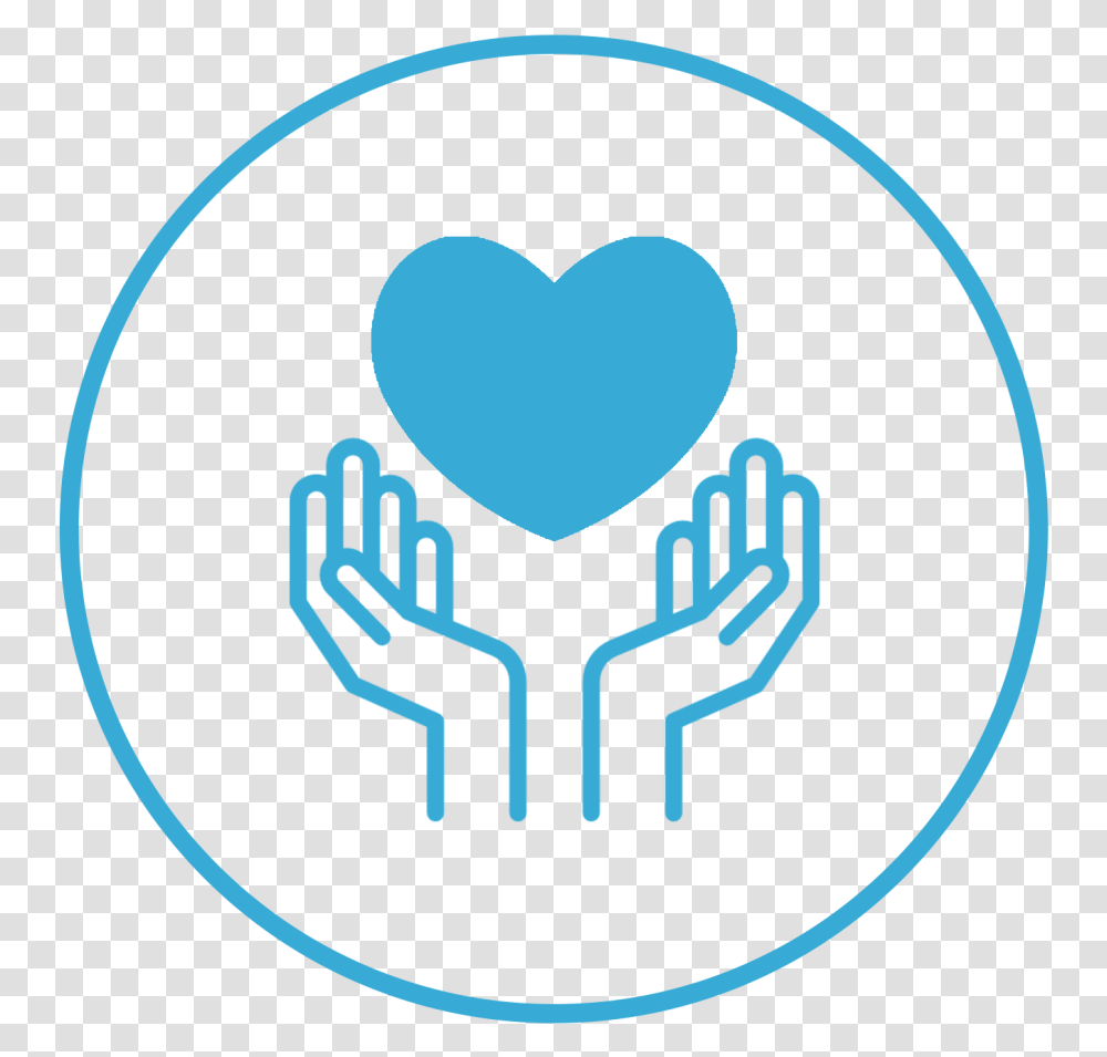 Donate Emblem, Hand, Heart Transparent Png