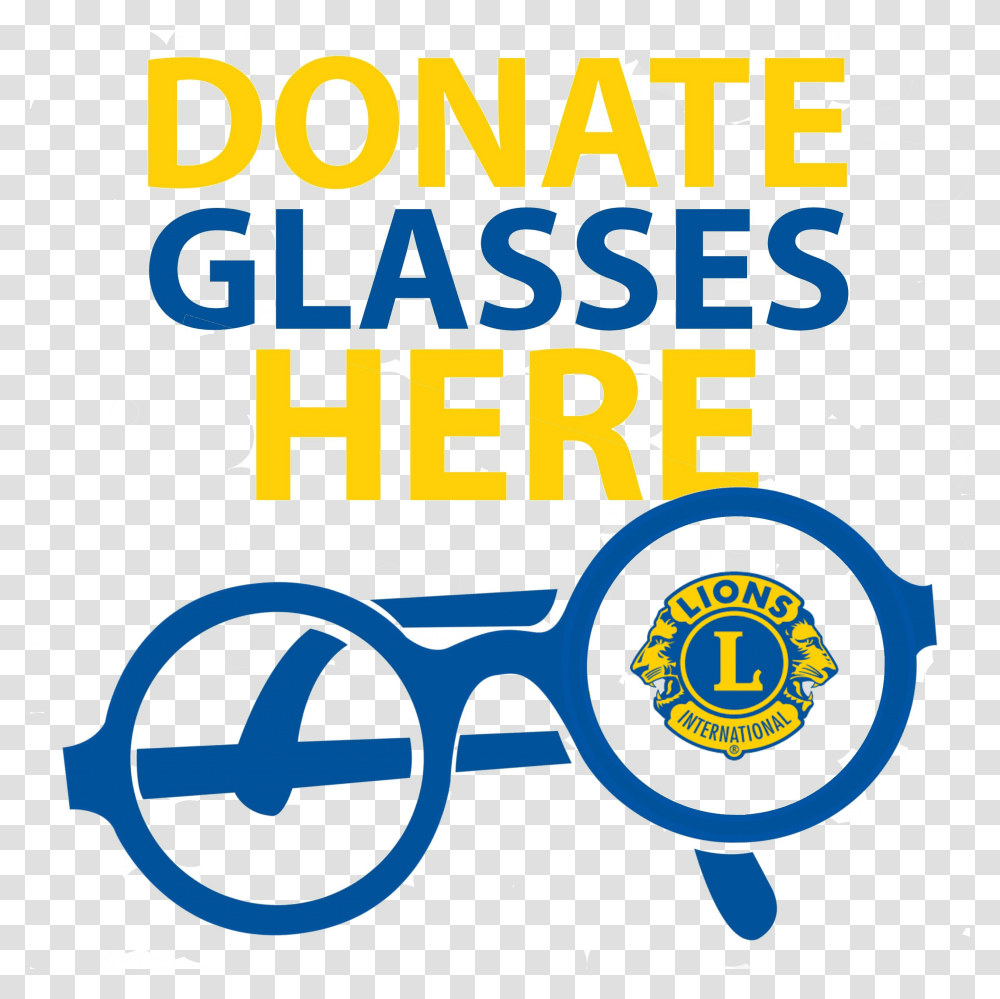 Donate Old Glasses Here Circle, Accessories, Accessory, Advertisement Transparent Png