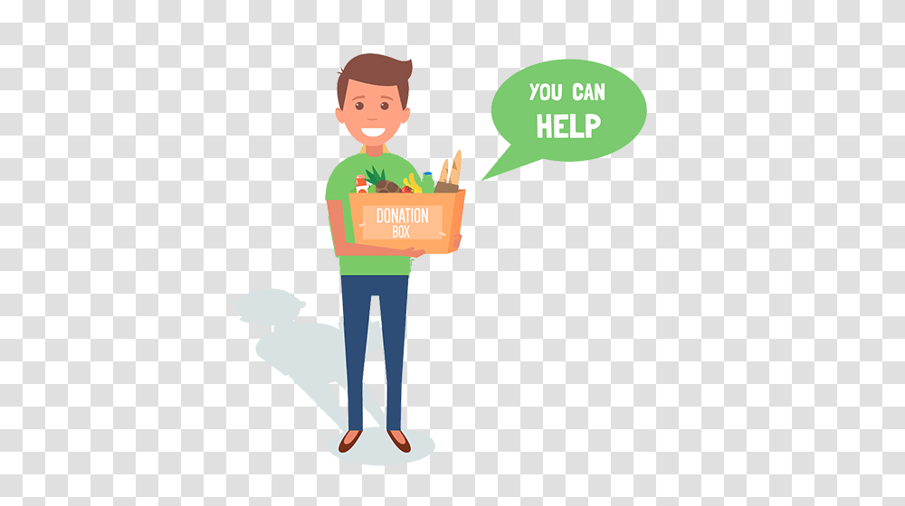 Donate, Person, Human, Package Delivery, Carton Transparent Png