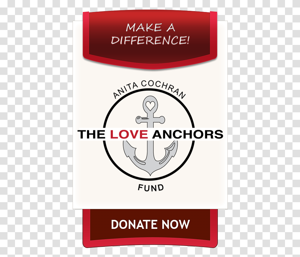 Donate To The Love Anchors Fund Badge, Hook Transparent Png