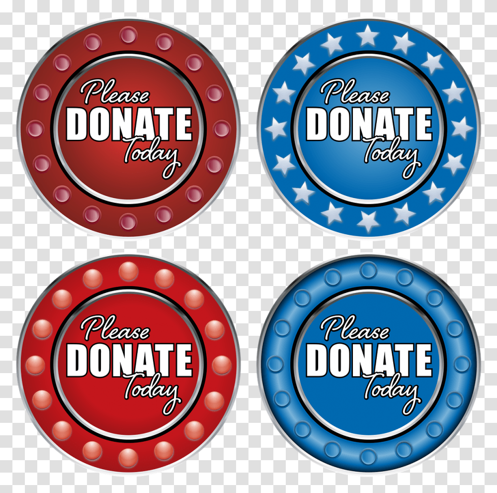 Donate Today Circle Free Vector Graphic On Pixabay, Logo, Symbol, Label, Text Transparent Png