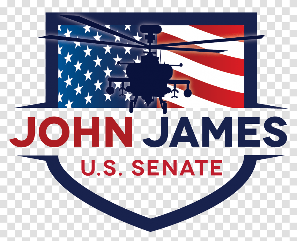 Donated John James For Senate, Flag, Symbol, American Flag Transparent Png