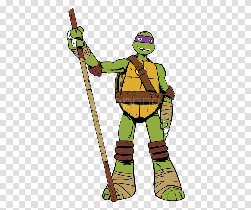 Donatello Ninja Turtle Cartoon, Person, Architecture, Building, Stilts Transparent Png