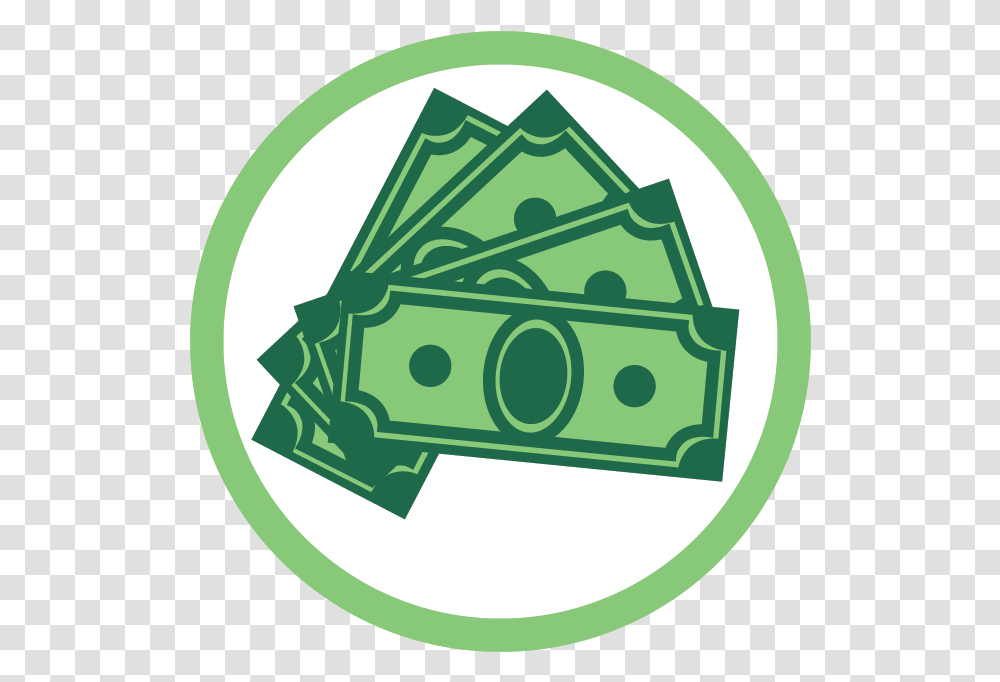 Donation Clipart Cash Payment Money Icon Round Full Circle Money Logo, Symbol, Trademark, Camera, Electronics Transparent Png
