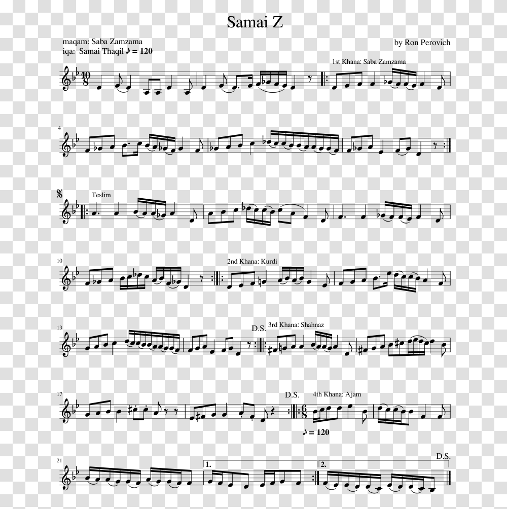 Donizetti Studio Primo Clarinetto Pdf Phantom Of The Opera Flute Sheet Music, Gray, World Of Warcraft Transparent Png