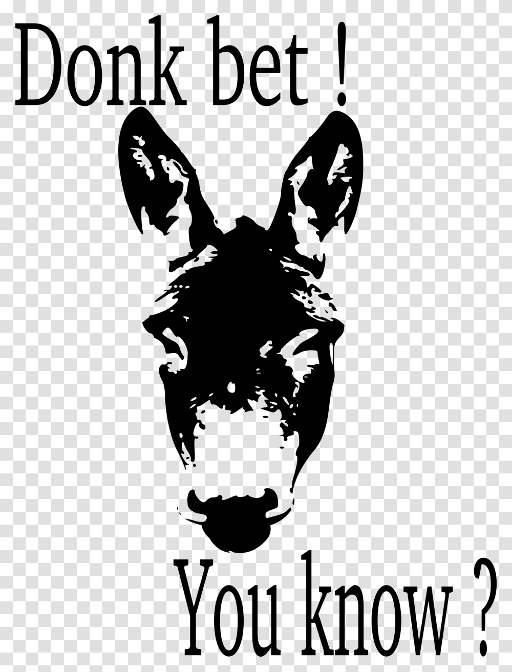 Donkbet Clip Arts Donkey Silhouette Face, Gray, World Of Warcraft Transparent Png