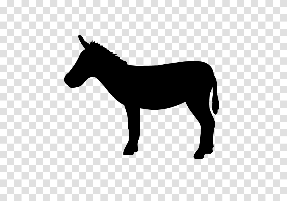 Donkey Animal Silhouette Free Illustrations, Gray, World Of Warcraft Transparent Png