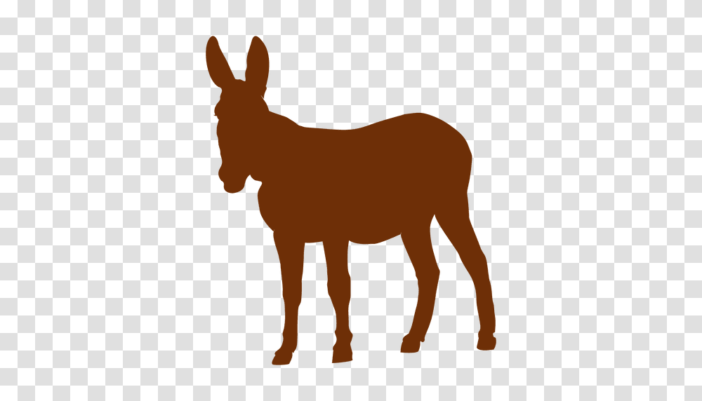 Donkey Animal Silhouette, Mammal, Horse, Antelope, Wildlife Transparent Png