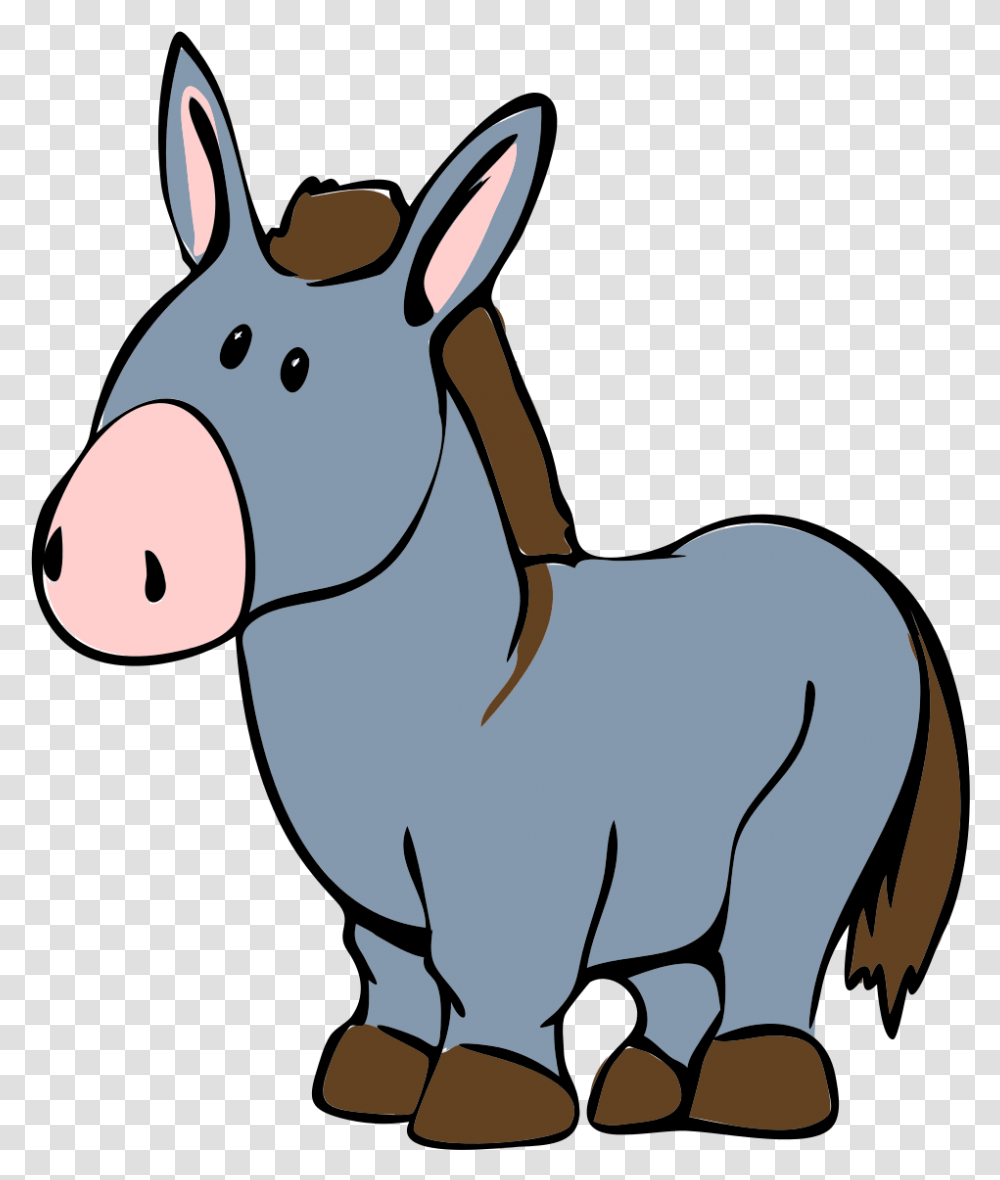Donkey Cartoon, Mammal, Animal, Snout Transparent Png