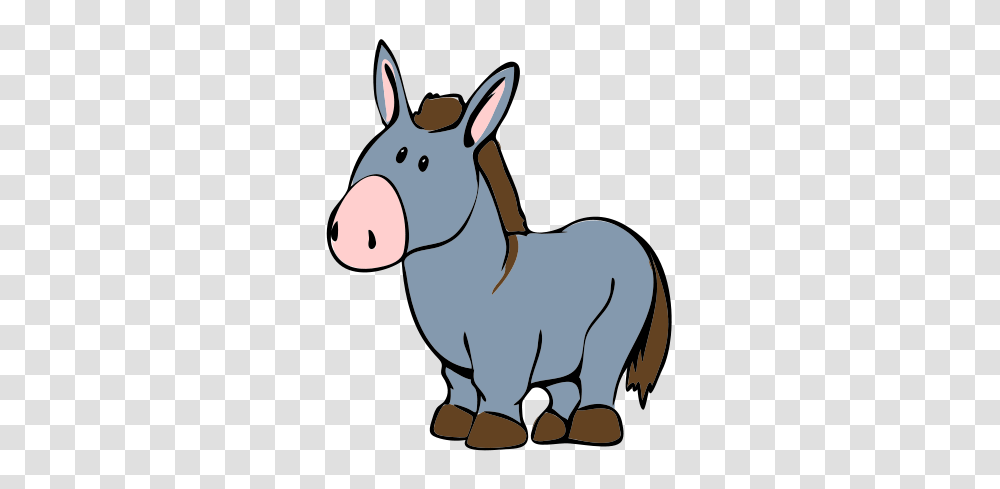 Donkey Cartoon, Mammal, Animal Transparent Png