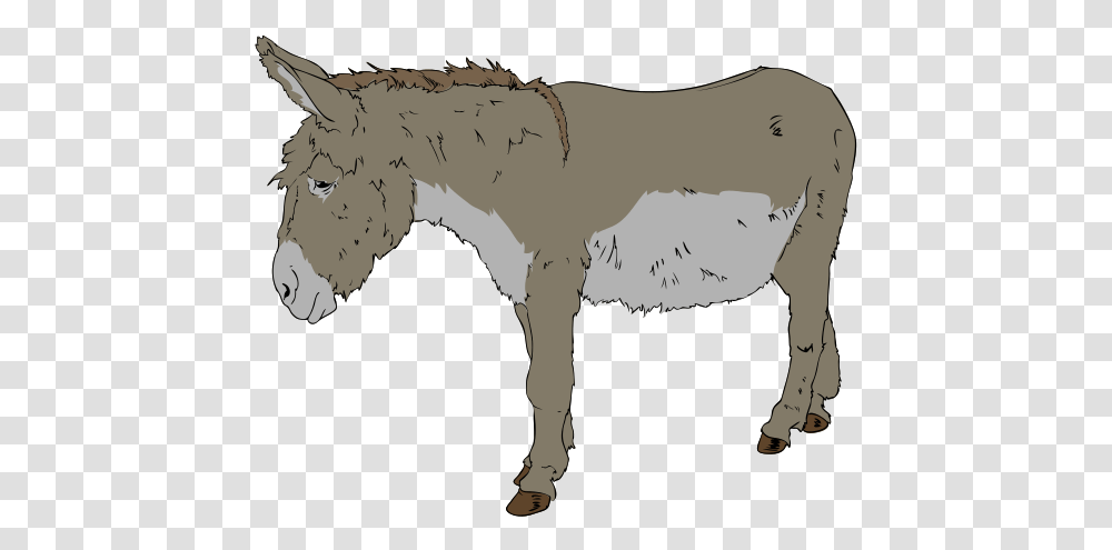 Donkey Clipart 01 Benjamin From Animal Farm, Mammal, Coyote, Person, Human Transparent Png