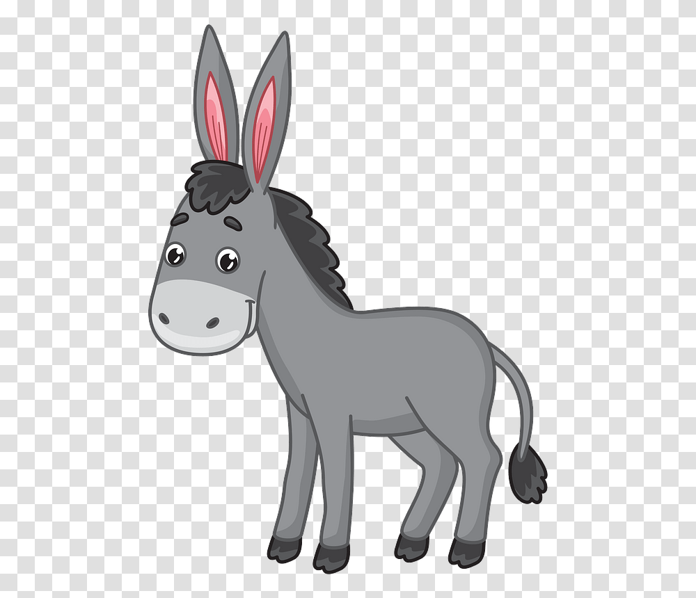 Donkey Clipart, Mammal, Animal Transparent Png