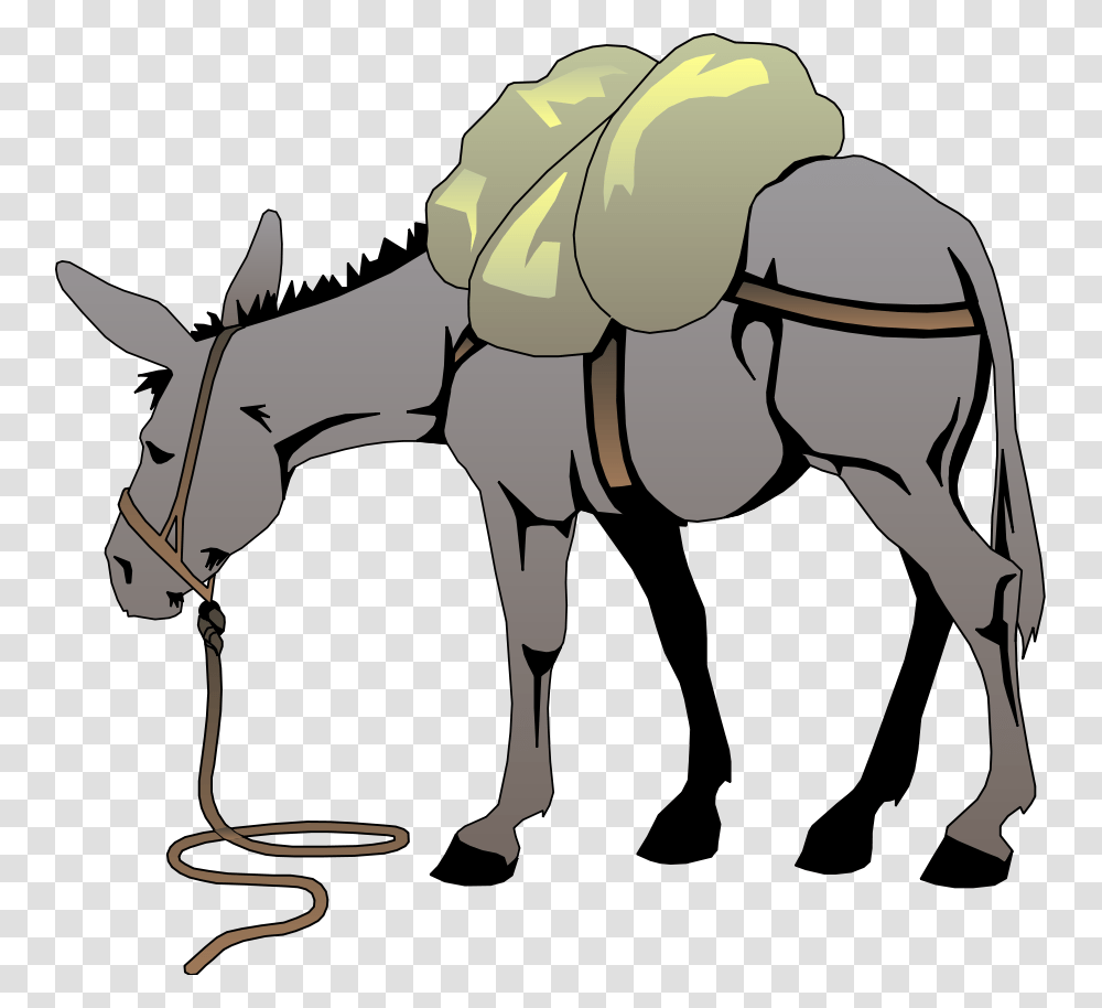 Donkey Clipart, Mammal, Animal Transparent Png