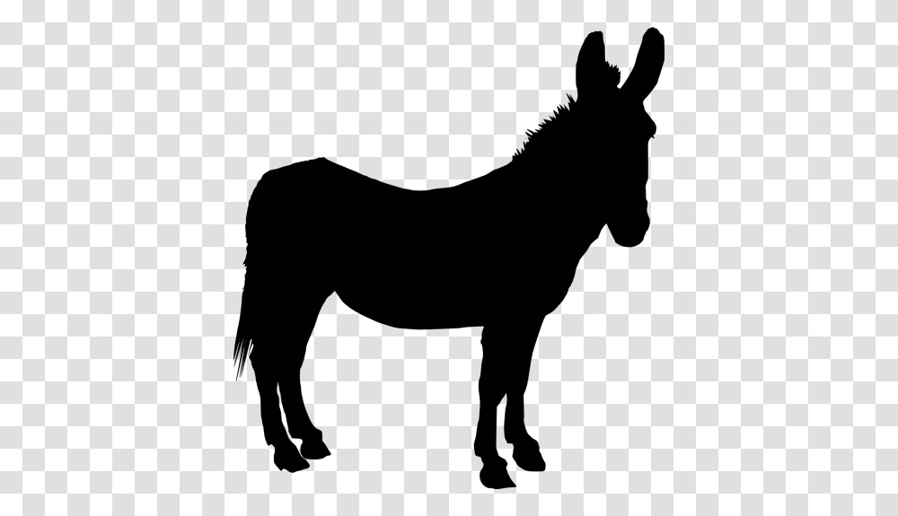 Donkey Clipart Silhouette, Gray, World Of Warcraft Transparent Png